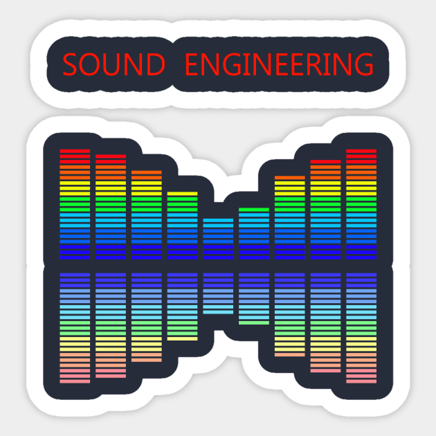 Best design sound engineering audio engineer Sticker by PrisDesign99